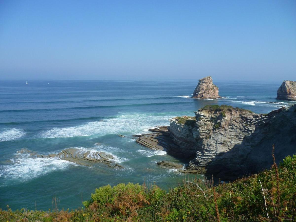 Hendaye-Plage A 200M De La Plage Lägenhet Exteriör bild